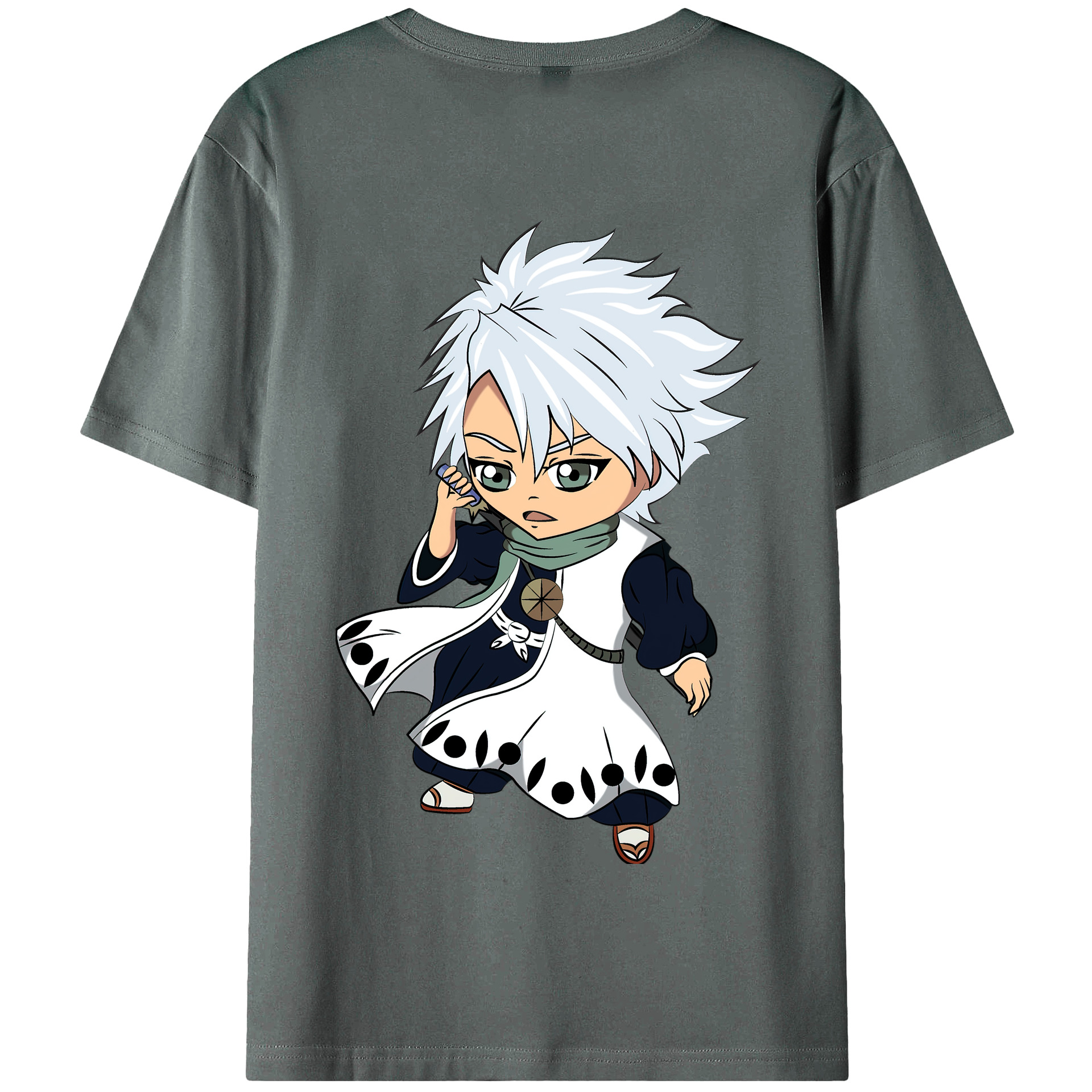 （画像用） ブリーチ 日番谷冬獅郎（ひつがや とうしろう） BLEACH Hitsugaya Toushirou 綿100％半袖Tシャツ（背面プリント）